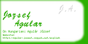 jozsef agular business card