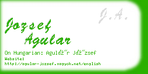 jozsef agular business card